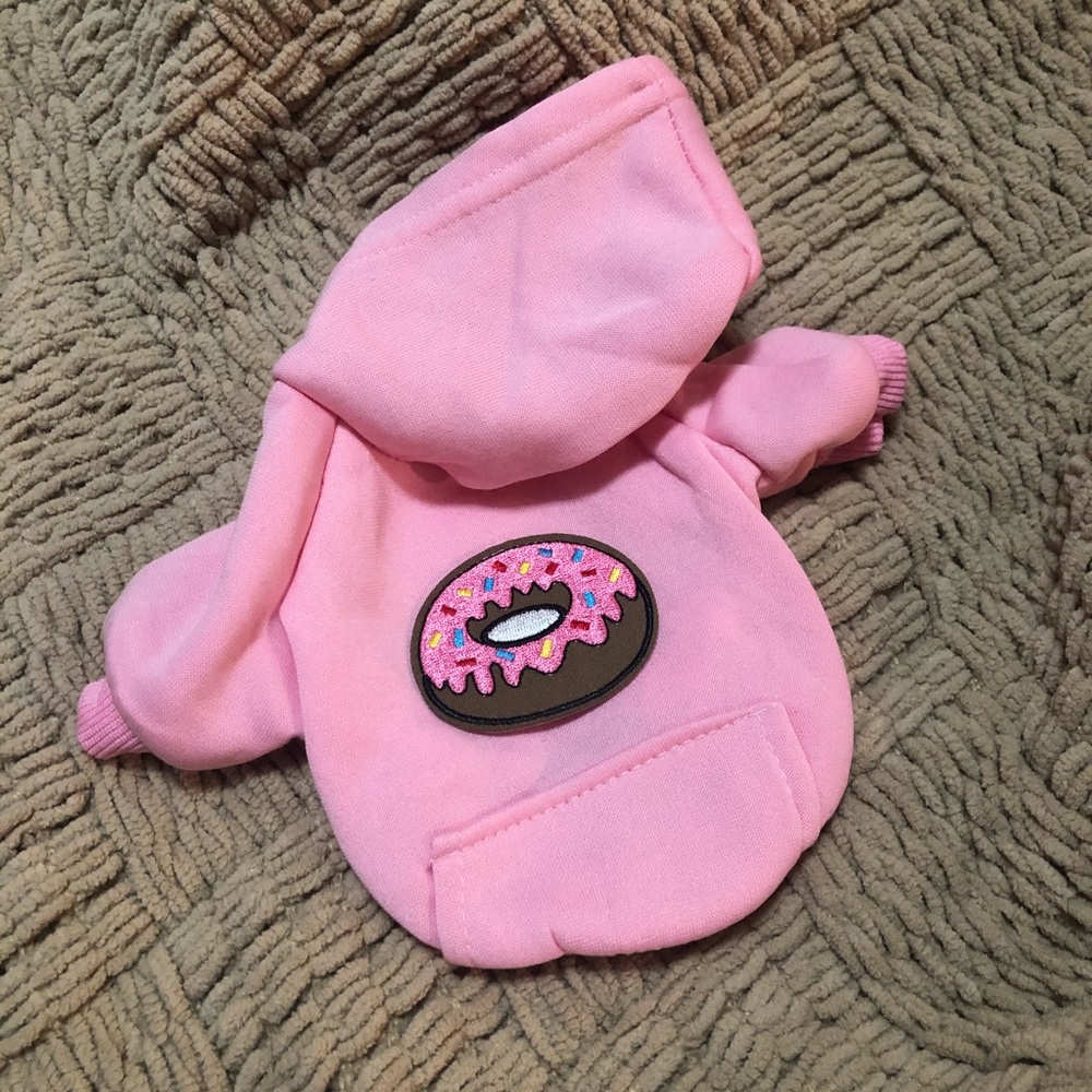Frosting sprinkles donut pink dog cat sweatshirt s
